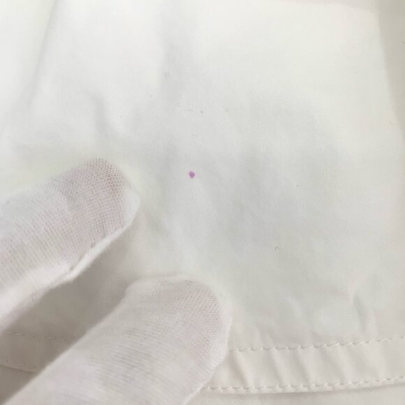 Louis Vuitton White Tiered Ruffle Skirt With Back Zipper Closure Size 40 Made In - Picture 7 of 8